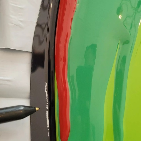 2024 Hyde & Eek Retro Style Halloween Neon Green Skull Wall Decor Large 20x30 - Picture 10 of 10